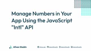 JavaScript Intl API Number Formatting Tutorial